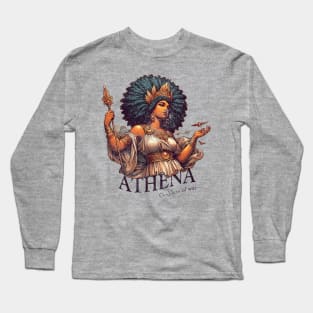 Athena Afro: Goddess of War Long Sleeve T-Shirt